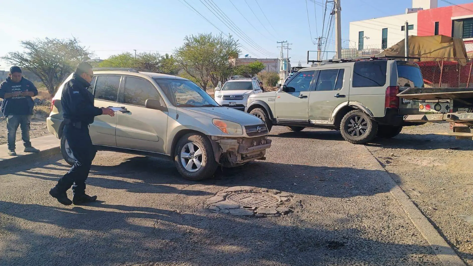 SJR POLI AMBOS QUEDARON ATRAVESADOS